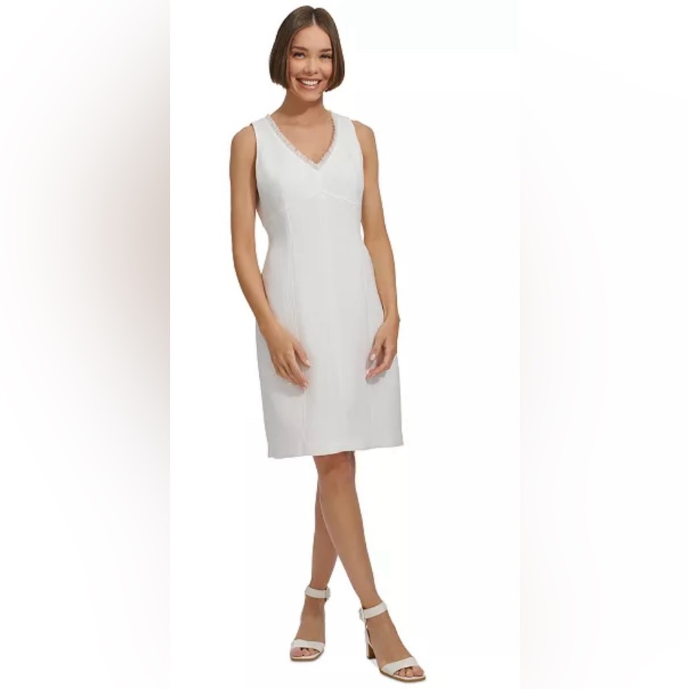 TOMMY HILFIGER
Women's Fringe-Trim Sheath Dress 4